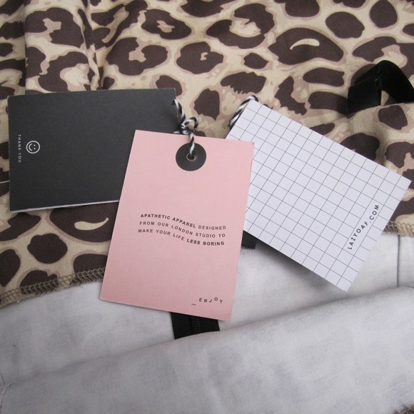 NWT Lazy Oaf Leopard Heart Mini Dress - M - Picture 11 of 11